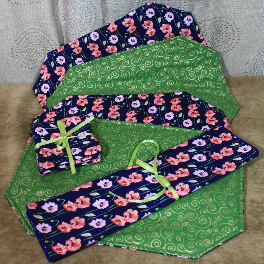 Hand-Crafted Reversible Table Linens - Picture 3 of 10